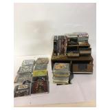 CDs, dvds, cassettes, cd rom pc games