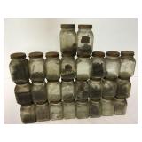 26 OLD jars w/nuts and bolts in them