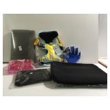 Dog harness sz. L, dog grooming gloves