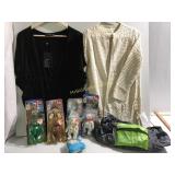Sz. M sweater, sz. 8 shirt 5 tiny beanie