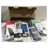 5 phone covers, 2 kindle fire 7, comp