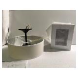 Hanging light and 25 photo frames