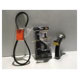 Belt, sprayer & storm door latch