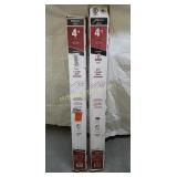 2 Metalux 4 Ft 2 Lamp Light Strips
