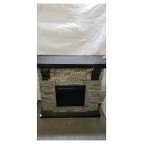 Electric Fireplace and Mantel