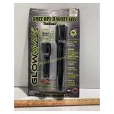 GlowMax LED Tactical Flashlight/ 2 in Package