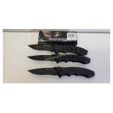 3 Marine Folding Pocket Knives