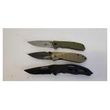 3 Folding Pocket Knives