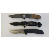 3 Uzi Pocket Folding Knives