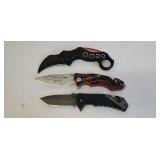 3 Pocket Folding Knives