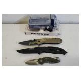 3 Folding Pocket Knives