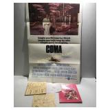 1978 original poster of COMA, my fair