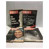 4 Old ebony magazines