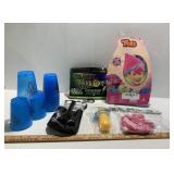 Cup Stacking Game, Marker Set, Trolls Poppy Wig,