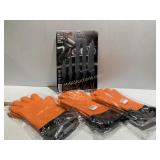 3 Pairs of Silicone Oven Mitts, 5 Piece Veneto