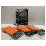 3 Pairs of Silicone Oven Mitts and a 5 Piece