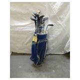Golf bag and clubs