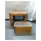 End table and display case