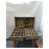 Four wooden bottle crates - Pepsi / RKO