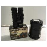 Humvee binoculars 8x21  & Collapsible lantern