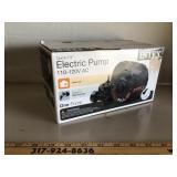 Quick fill electric pump