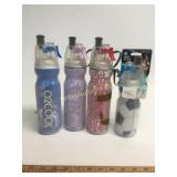 Lot of 4 O2cool Mist n Sio Bottles