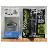 Pedometer and a GlowMax Flashlight