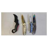 4 Folding Pocket Knives