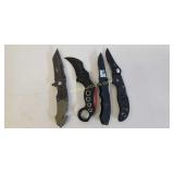 4 Folding Pocket Knives
