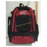 Rawlings baseball backpack with bat