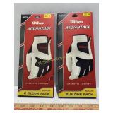 2 Packs of Wilson Advantage Men