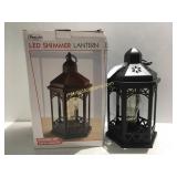 LED Shimmer lantern 2 broken panes