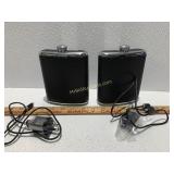 2 iHome Wireless Winston Flask Speakers