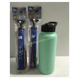 2 inflating pumps & thermos w/broken