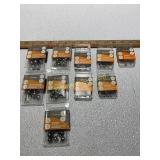 10 Packs of Assorted Sizes of Unpainted Jig Heads
