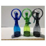 3 Battery Operated Water Misting Spray Bottles