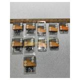 10 Packs of Assorted Sized Unpainted Jig Heads