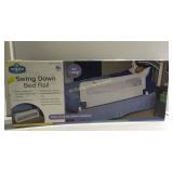 Swing down bed rail