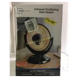 Infrared oscillating dish heater