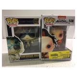 Two funko pop figurines