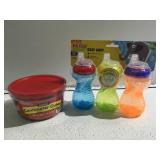 Nuby easy grip cups & centimeter cubes