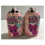 2 LOL surprise fuzzy pets
