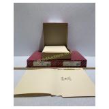 3 Boxes of End Tab Fastener Folders
