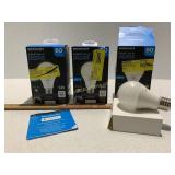 3 Smart WiFi LED Bulbs / 60 Watt