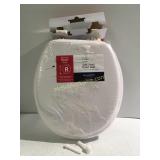 Soft vinyl toilet seat missing plastic nut