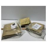3 Gold  Curtain Panels / 42 IN X 63 IN