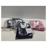 3 Indigo & 1Pink Curtain Panels / 42 IN X 54 IN