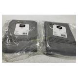 2 Gray Eclipse Curtain Panels / 42X54