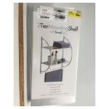 2 Tier Mounting Shelf with Towel Bars