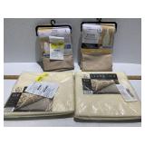 2 Brownstone Curtain Panels (64 IN) and 2